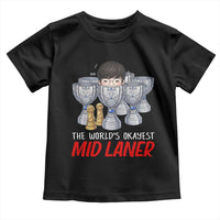 Worlds Okayest Mid Laner Toddler T Shirt Funny Game Lover Gift - Wonder Print Shop