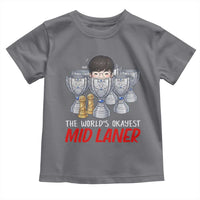 Worlds Okayest Mid Laner Toddler T Shirt Funny Game Lover Gift - Wonder Print Shop