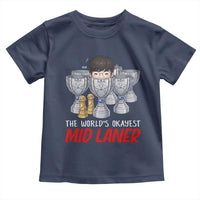 Worlds Okayest Mid Laner Toddler T Shirt Funny Game Lover Gift - Wonder Print Shop