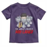 Worlds Okayest Mid Laner Toddler T Shirt Funny Game Lover Gift - Wonder Print Shop