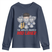 Worlds Okayest Mid Laner Youth Sweatshirt Funny Game Lover Gift - Wonder Print Shop