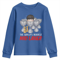 Worlds Okayest Mid Laner Youth Sweatshirt Funny Game Lover Gift - Wonder Print Shop