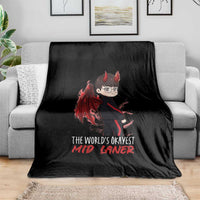 Worlds Okayest Mid Laner Throw Blanket Funny Gift For Gamer - Wonder Print Shop