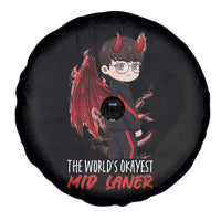 Worlds Okayest Mid Laner Spare Tire Cover Funny Gift For Gamer - Wonder Print Shop