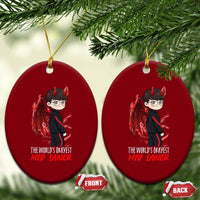 Worlds Okayest Mid Laner Ceramic Ornament Funny Gift For Gamer - Wonder Print Shop