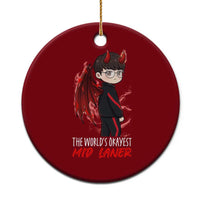 Worlds Okayest Mid Laner Ceramic Ornament Funny Gift For Gamer - Wonder Print Shop