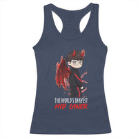 Worlds Okayest Mid Laner Racerback Tank Top Funny Gift For Gamer - Wonder Print Shop