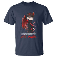 Worlds Okayest Mid Laner T Shirt Funny Gift For Gamer - Wonder Print Shop