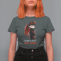 Worlds Okayest Mid Laner T Shirt For Women Funny Gift For Gamer - Wonder Print Shop