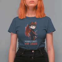 Worlds Okayest Mid Laner T Shirt For Women Funny Gift For Gamer - Wonder Print Shop