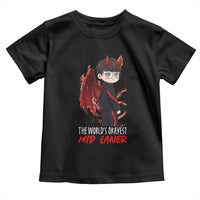 Worlds Okayest Mid Laner Toddler T Shirt Funny Gift For Gamer - Wonder Print Shop