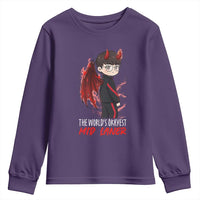 Worlds Okayest Mid Laner Youth Sweatshirt Funny Gift For Gamer - Wonder Print Shop