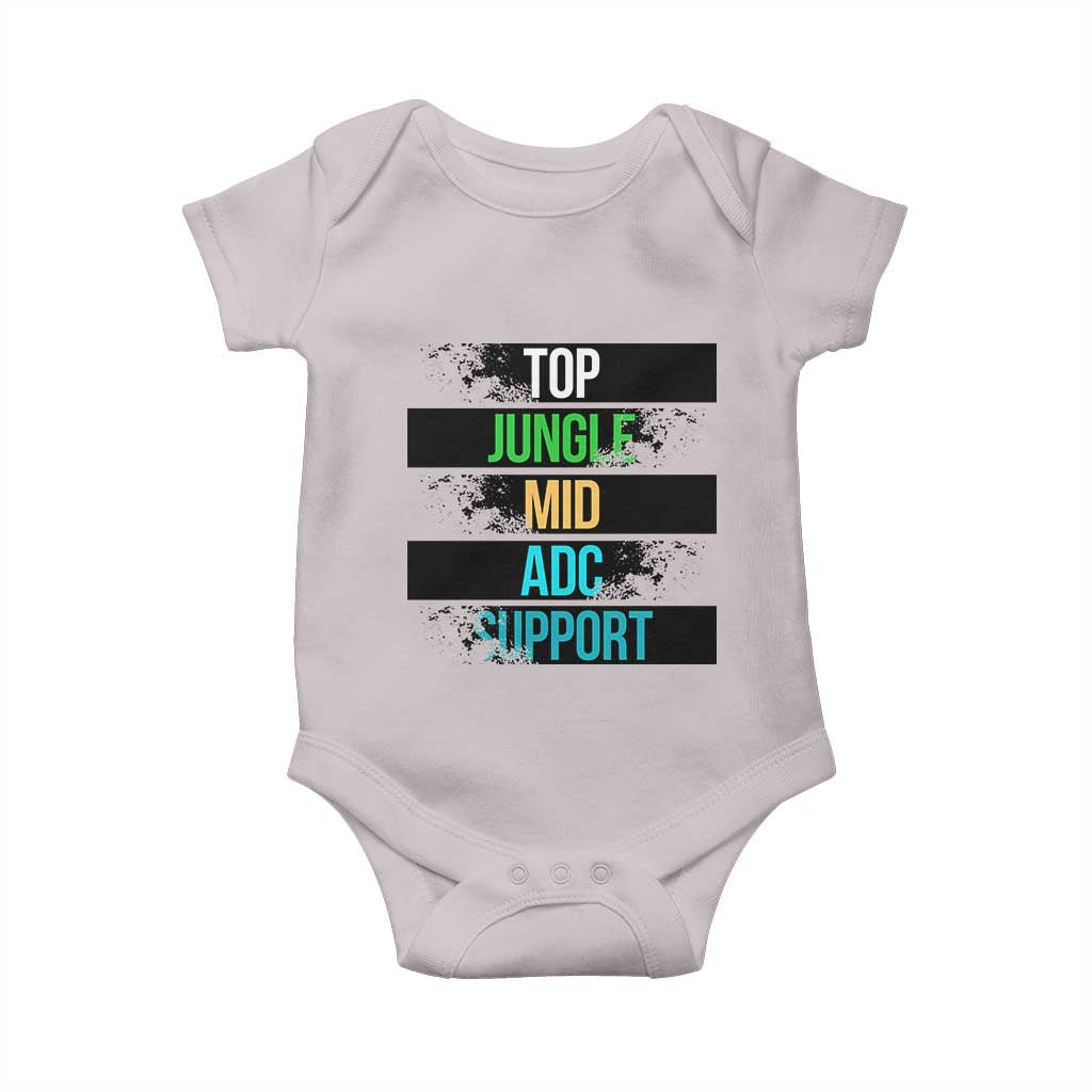 Gaming Humor 5 Roles Baby Onesie Quote For Gamer Lovers - Wonder Print Shop