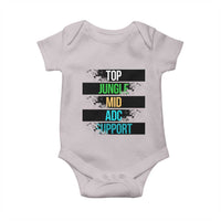 Gaming Humor 5 Roles Baby Onesie Quote For Gamer Lovers - Wonder Print Shop