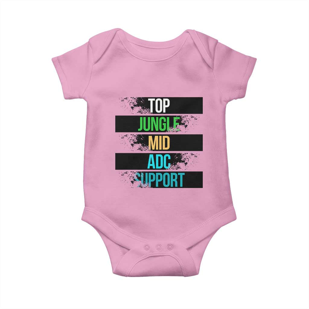 Gaming Humor 5 Roles Baby Onesie Quote For Gamer Lovers - Wonder Print Shop