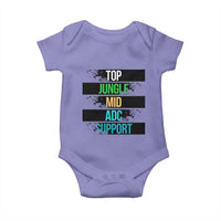 Gaming Humor 5 Roles Baby Onesie Quote For Gamer Lovers - Wonder Print Shop