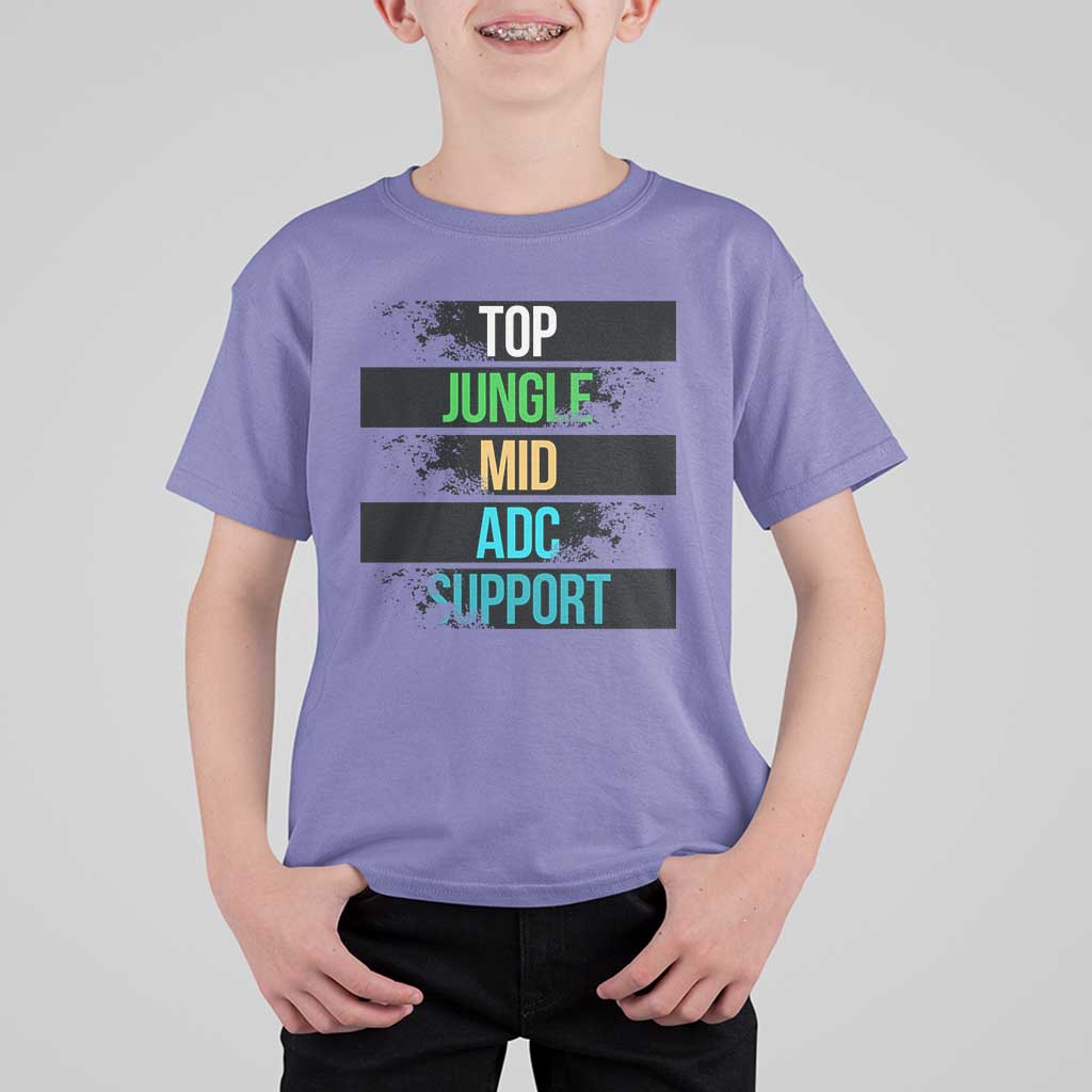 Gaming Humor 5 Roles T Shirt For Kid Quote For Gamer Lovers - Wonder Print Shop