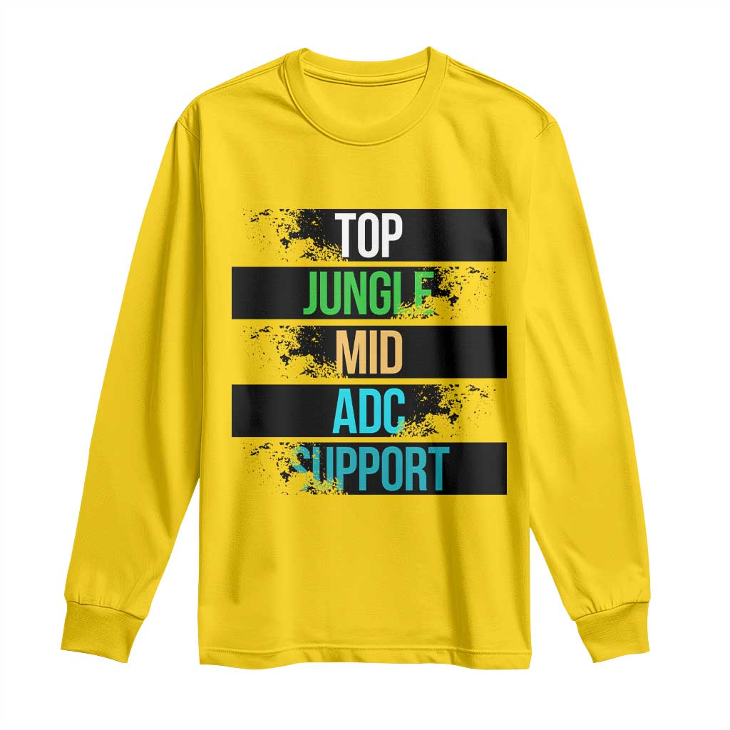 Gaming Humor 5 Roles Long Sleeve Shirt Quote For Gamer Lovers - Wonder Print Shop