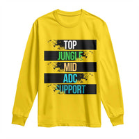 Gaming Humor 5 Roles Long Sleeve Shirt Quote For Gamer Lovers - Wonder Print Shop