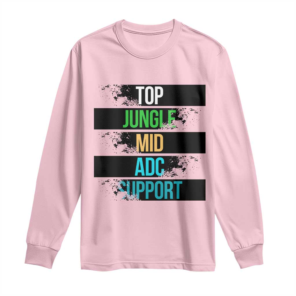 Gaming Humor 5 Roles Long Sleeve Shirt Quote For Gamer Lovers - Wonder Print Shop