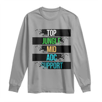 Gaming Humor 5 Roles Long Sleeve Shirt Quote For Gamer Lovers - Wonder Print Shop
