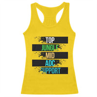 Gaming Humor 5 Roles Racerback Tank Top Quote For Gamer Lovers - Wonder Print Shop