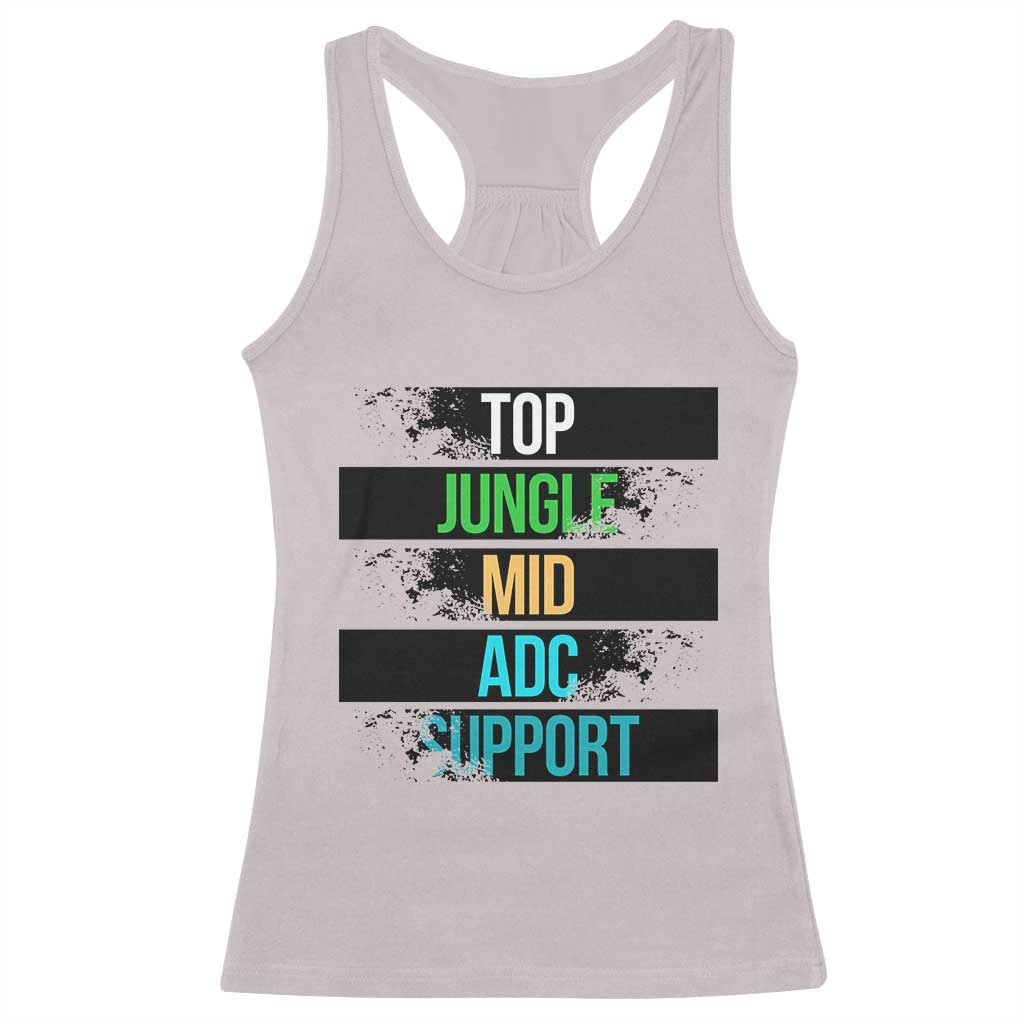 Gaming Humor 5 Roles Racerback Tank Top Quote For Gamer Lovers - Wonder Print Shop