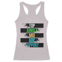 Gaming Humor 5 Roles Racerback Tank Top Quote For Gamer Lovers - Wonder Print Shop