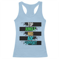 Gaming Humor 5 Roles Racerback Tank Top Quote For Gamer Lovers - Wonder Print Shop
