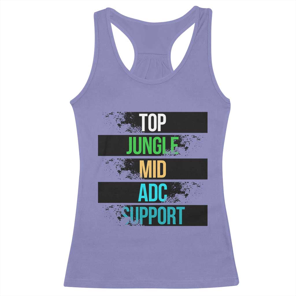 Gaming Humor 5 Roles Racerback Tank Top Quote For Gamer Lovers - Wonder Print Shop