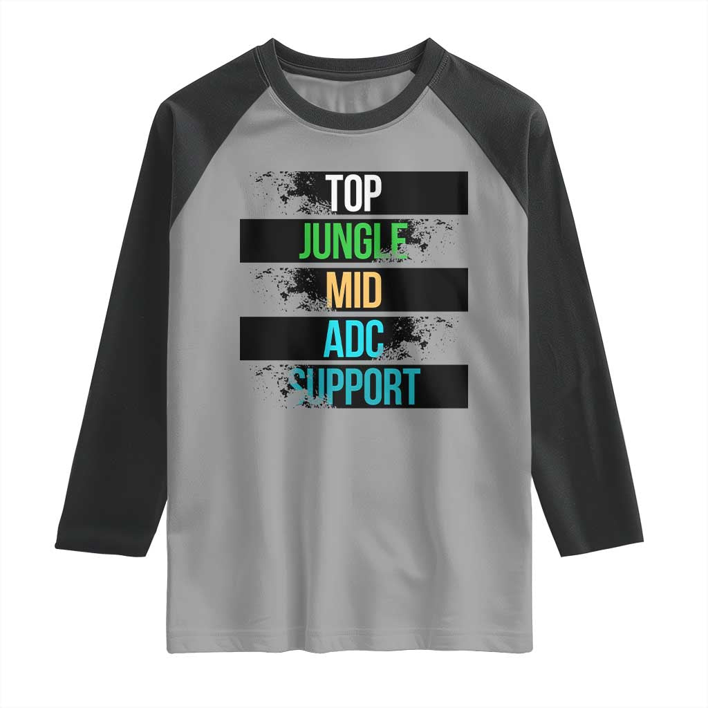 Gaming Humor 5 Roles Raglan Shirt Quote For Gamer Lovers - Wonder Print Shop