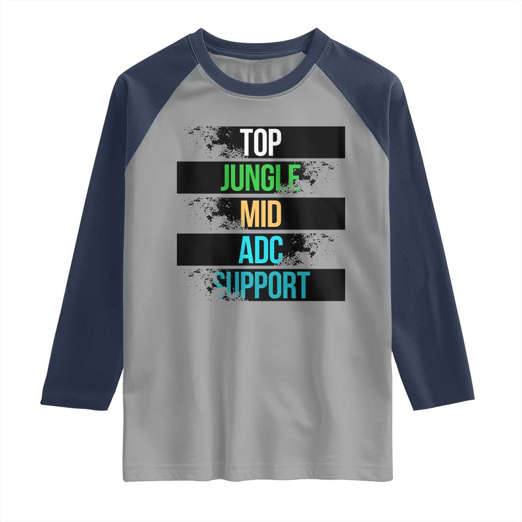 Gaming Humor 5 Roles Raglan Shirt Quote For Gamer Lovers - Wonder Print Shop