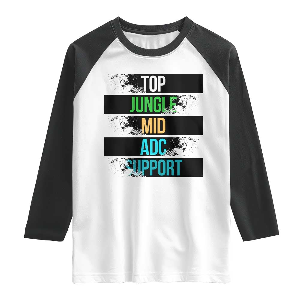 Gaming Humor 5 Roles Raglan Shirt Quote For Gamer Lovers - Wonder Print Shop