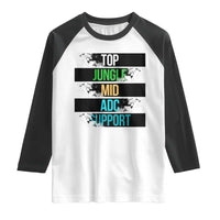 Gaming Humor 5 Roles Raglan Shirt Quote For Gamer Lovers - Wonder Print Shop