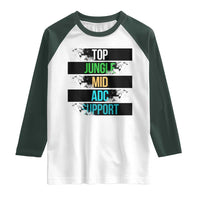 Gaming Humor 5 Roles Raglan Shirt Quote For Gamer Lovers - Wonder Print Shop