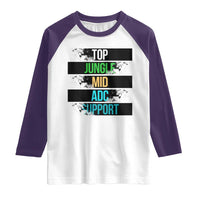 Gaming Humor 5 Roles Raglan Shirt Quote For Gamer Lovers - Wonder Print Shop