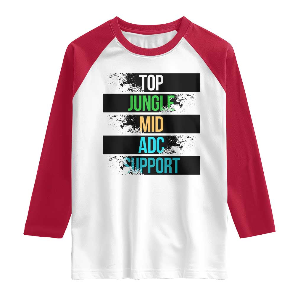 Gaming Humor 5 Roles Raglan Shirt Quote For Gamer Lovers - Wonder Print Shop