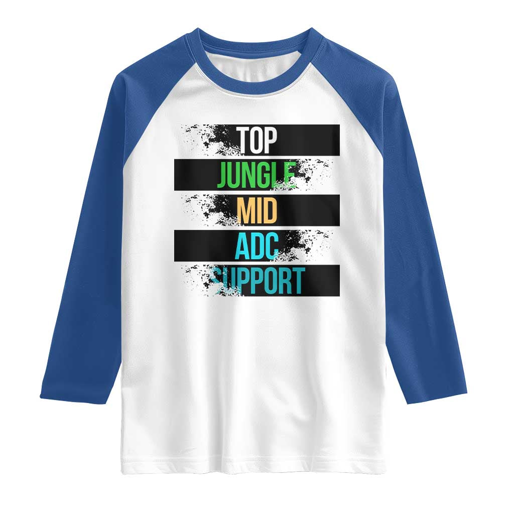 Gaming Humor 5 Roles Raglan Shirt Quote For Gamer Lovers - Wonder Print Shop