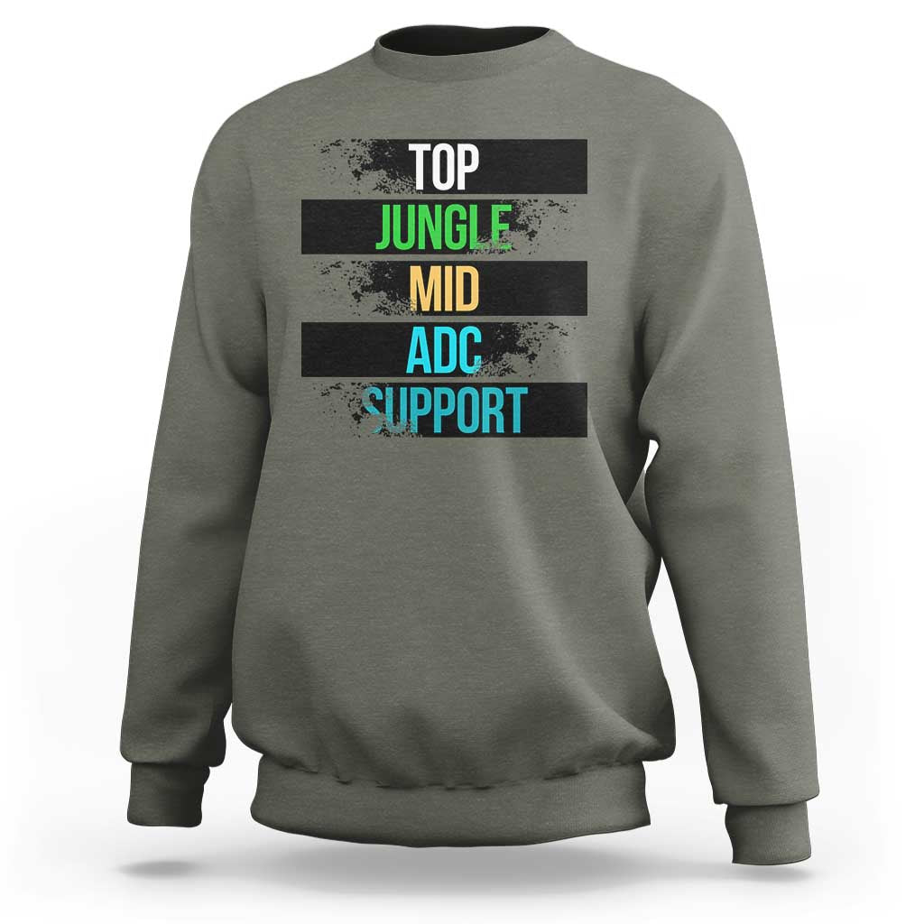Gaming Humor 5 Roles Sweatshirt Quote For Gamer Lovers - Wonder Print Shop