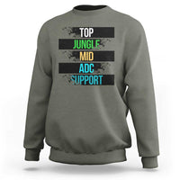 Gaming Humor 5 Roles Sweatshirt Quote For Gamer Lovers - Wonder Print Shop