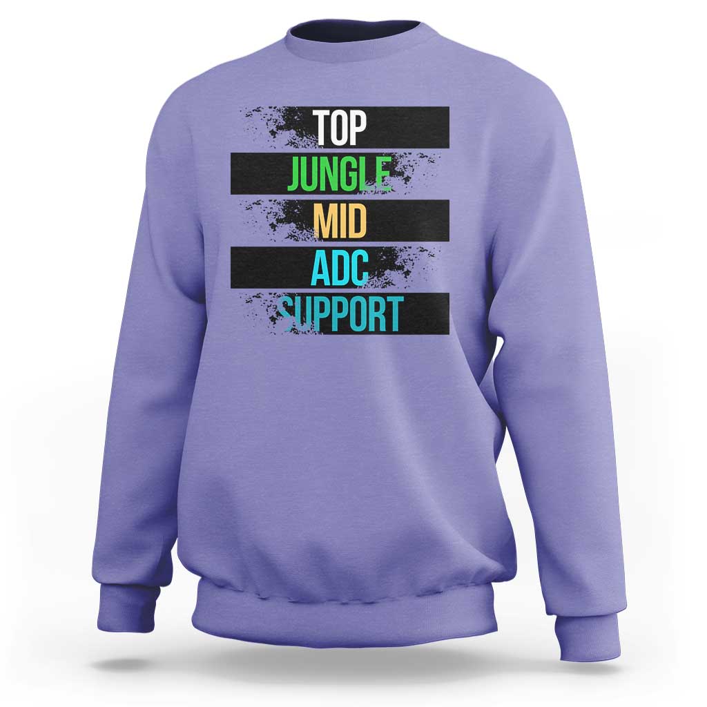 Gaming Humor 5 Roles Sweatshirt Quote For Gamer Lovers - Wonder Print Shop