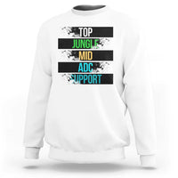 Gaming Humor 5 Roles Sweatshirt Quote For Gamer Lovers - Wonder Print Shop