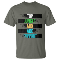Gaming Humor 5 Roles T Shirt Quote For Gamer Lovers - Wonder Print Shop