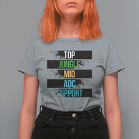Gaming Humor 5 Roles T Shirt For Women Quote For Gamer Lovers - Wonder Print Shop