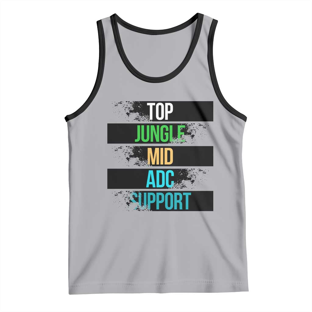 Gaming Humor 5 Roles Tank Top Quote For Gamer Lovers - Wonder Print Shop