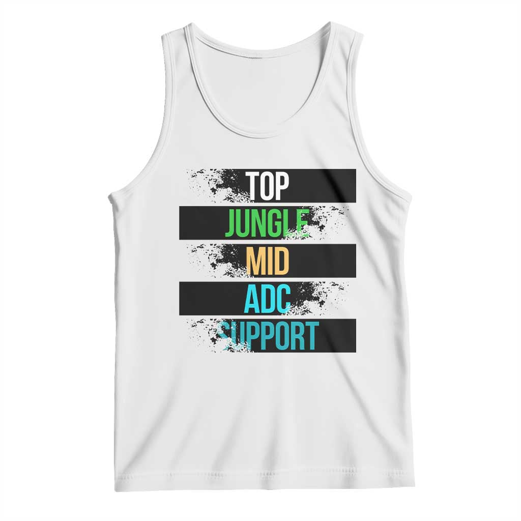 Gaming Humor 5 Roles Tank Top Quote For Gamer Lovers - Wonder Print Shop