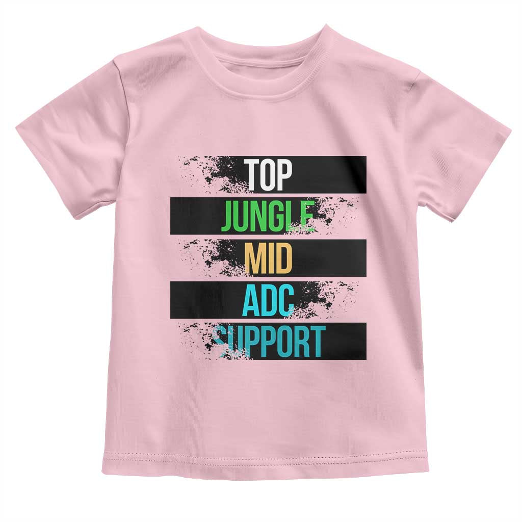 Gaming Humor 5 Roles Toddler T Shirt Quote For Gamer Lovers - Wonder Print Shop
