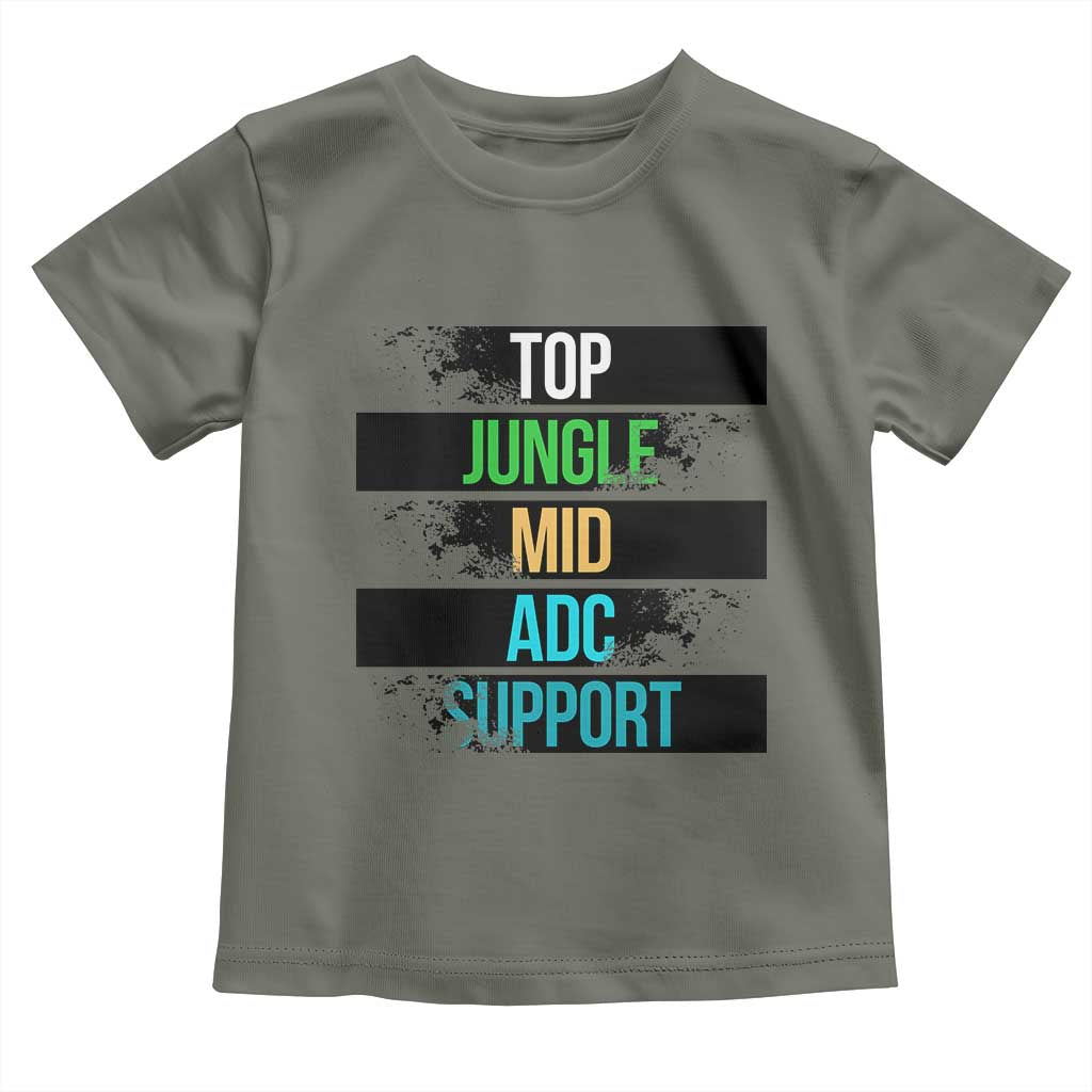 Gaming Humor 5 Roles Toddler T Shirt Quote For Gamer Lovers - Wonder Print Shop