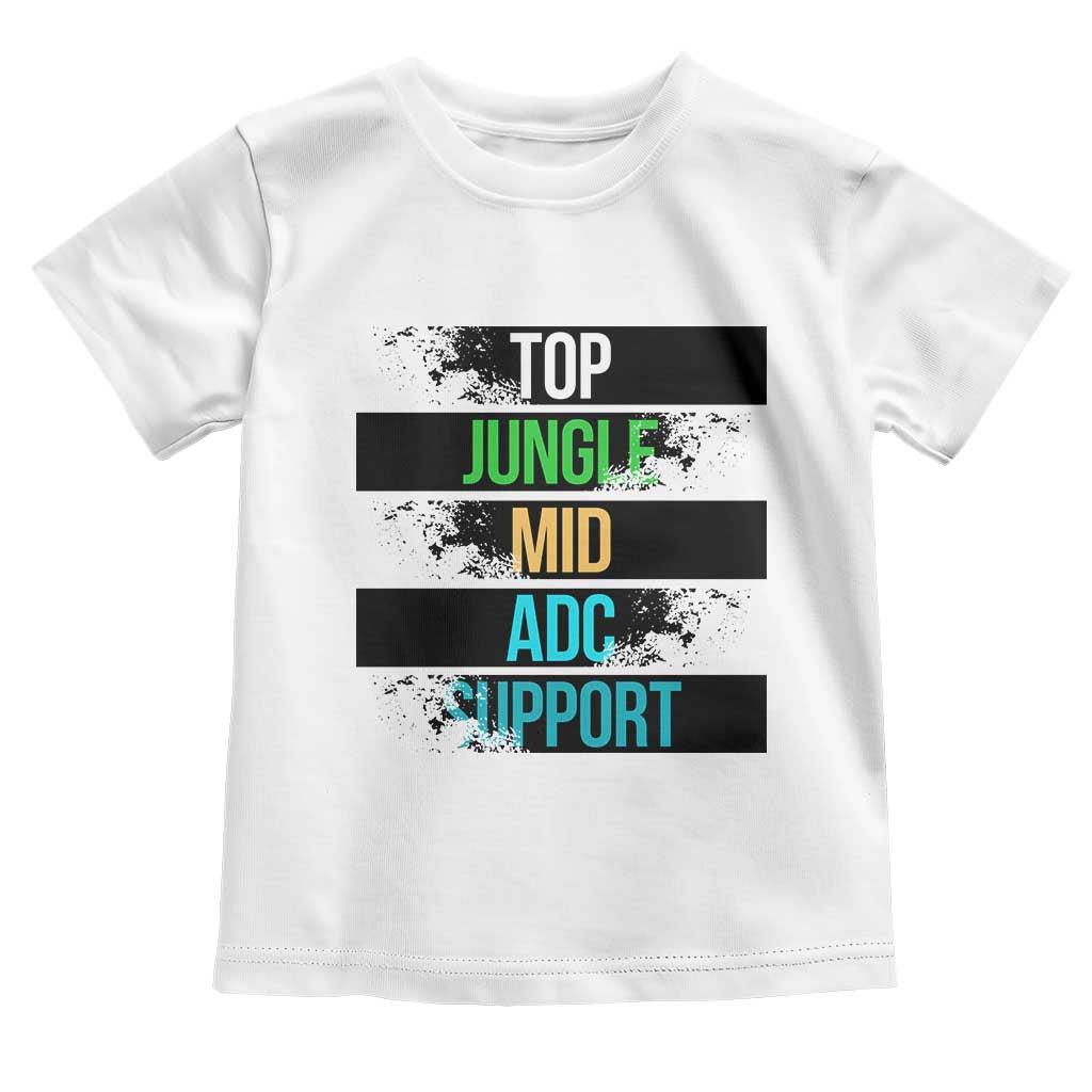 Gaming Humor 5 Roles Toddler T Shirt Quote For Gamer Lovers - Wonder Print Shop