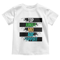 Gaming Humor 5 Roles Toddler T Shirt Quote For Gamer Lovers - Wonder Print Shop